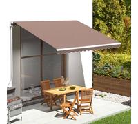 vidaXL Replacement Fabric for Awning Brown 4x3 m Outdoor Canopy Patio Sunshade