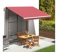vidaXL Replacement Fabric for Awning Burgundy Red 4x3.5 m Outdoor Patio Canopy