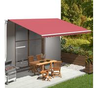 vidaXL Replacement Fabric for Awning Burgundy Red 5x3.5 m Outdoor Patio Canopy