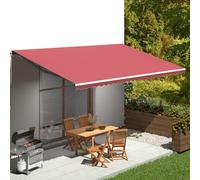 vidaXL Replacement Fabric for Awning Burgundy Red 6x3.5 m Outdoor Patio Canopy