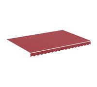 vidaXL Replacement Fabric for Awning Burgundy Red - UV-Resistant, Anti-Fade Polyester Material - Ideal for Patio, Terrace or Garden