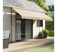 vidaXL Replacement Fabric for Awning Multicolour Stripe 4x3 m