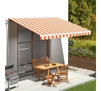 vidaXL Replacement Fabric for Awning Yellow and Orange 4.5x3.5 m, Yellow