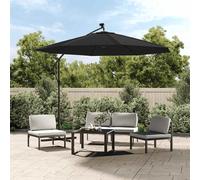 vidaXL Replacement Fabric for Cantilever Umbrella Black Sunshade Garden Patio