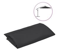 vidaXL Replacement Fabric for Cantilever Umbrella Black Sunshade Garden Patio