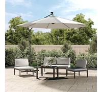 vidaXL Replacement Fabric for Cantilever Umbrella Sand White 300 cm