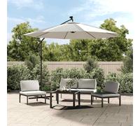 vidaXL Replacement Fabric for Cantilever Umbrella Sand White 350 cm