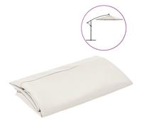 vidaXL Replacement Fabric for Cantilever Umbrella Sand White Sunshade Garden
