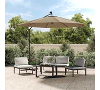 vidaXL Replacement Fabric for Cantilever Umbrella Taupe Sunshade Garden Patio