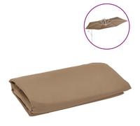vidaXL Replacement Fabric for Cantilever Umbrella Taupe Sunshade Garden Patio