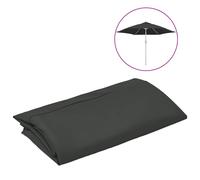 vidaXL Replacement Fabric for Outdoor Parasol Anthracite Sunshade Garden Patio