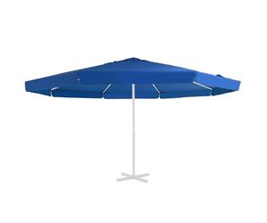 vidaXL Replacement Fabric for Outdoor Parasol Azure Blue 500 cm Umbrella Cloth