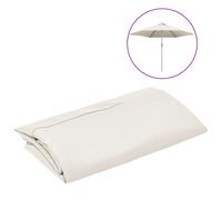 vidaXL Replacement Fabric for Outdoor Parasol Sand White Sunshade Garden Patio