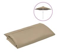 vidaXL Replacement Fabric for Outdoor Parasol Taupe Sunshade Garden Patio