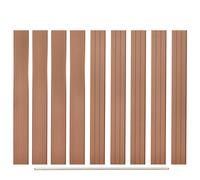 vidaXL Replacement Fence Boards 9 pcs WPC 170 cm Brown