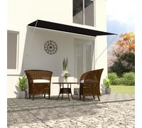vidaXL Retractable Awning 250x150cm Anthracite Window Door Canopy Sun Screen