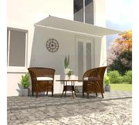vidaXL Retractable Awning 400x150 cm Cream