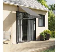vidaXL Retractable Awning Privacy Screen Anthracite 100x150 cm Fabric & Steel