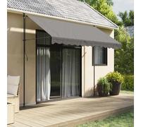 vidaXL Retractable Awning Anthracite 300x150 cm Fabric and Steel