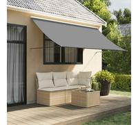 vidaXL Retractable Awning Anthracite 300x150 cm Fabric and Steel