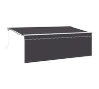 vidaXL Retractable Awning Anthracite 400 x 200 cm