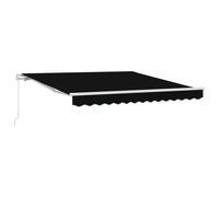 vidaXL Retractable Awning Black 300 x 250 x 165 cm