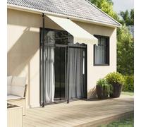 Retractable Awning Cream 100x150 cm 180g/m² Polyester PU Coated Steel Adjustable