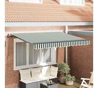 vidaXL Retractable Awning Green 250 x 200 cm Fabric