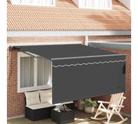 vidaXL Retractable Awning Grey and anthracite 300 x 250 cm