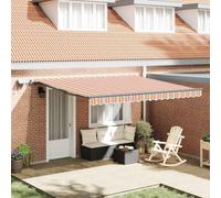 vidaXL Retractable Awning Manual Multicolour 400 x 300 cm Fabric