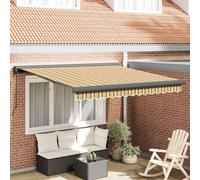vidaXL Retractable Awning Multicolour 300 x 250 cm Fabric and Metal