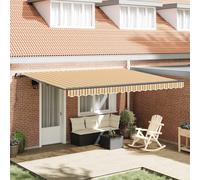 vidaXL Retractable Awning Multicolour 450 x 350 cm