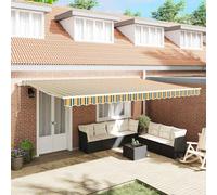 vidaXL Retractable Awning Multicolour 500 x 300 cm