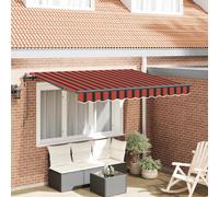 vidaXL Retractable Awning Orange 250 x 200 cm Fabric