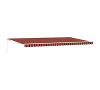 vidaXL Retractable Awning Orange and Brown 600 x 300 cm, Garden and Terrace, Rec