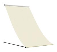 vidaXL Retractable Awning Privacy Screen Cream 150x150 cm Fabric and Steel