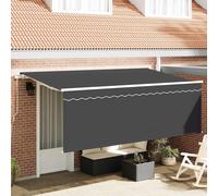 Retractable Awning Retractable Manual Anthracite 350 x 200 cm