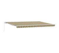 vidaXL Retractable Awning Retractable Manual Multicolour 500 x 300 cm, Retractab