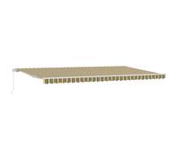 vidaXL Retractable Awning Retractable Manual Multicolour 600 x 300 cm, Adjustabl