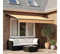 vidaXL Retractable Awning Sand 3.5 x 2.5 m Polyester and Aluminium