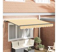 vidaXL Retractable Awning Yellow 250 x 200 cm Fabric
