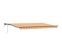 vidaXL Retractable Awning Yellow and Orange 500 x 300 cm