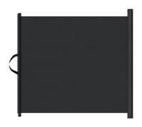 vidaXL Retractable Pet Gate Black 102.5x125 cm