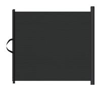 vidaXL Retractable Pet Gate, Safety Gate for Dogs, Baby Gate for Doorway Stairs, Roller Blind Indoor Extendable Safety Barrier, Black