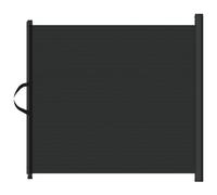 (black, 117,5 x 125 cm) vidaXL Retractable Pet Gate Safety Baby Dog Gate Stair Gate Dog Barrier Fence