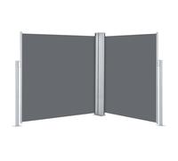 vidaXL Retractable Side Awning Anthracite 140x600cm Garden Sunshade Shelter