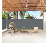 vidaXL Retractable Side Awning Anthracite 180x1000 cm