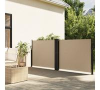 vidaXL Retractable Side Awning Beige 120x1000 cm