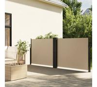 vidaXL Retractable Side Awning Beige 120x600 cm