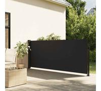 vidaXL Retractable Side Awning Black 100x500 cm, Black